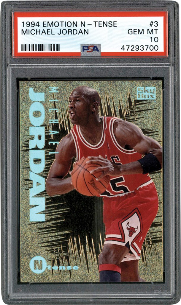 Modern Sports Cards - 994 SkyBox E-Motion N-Tense #3 Michael Jordan Card PSA GEM MINT 10