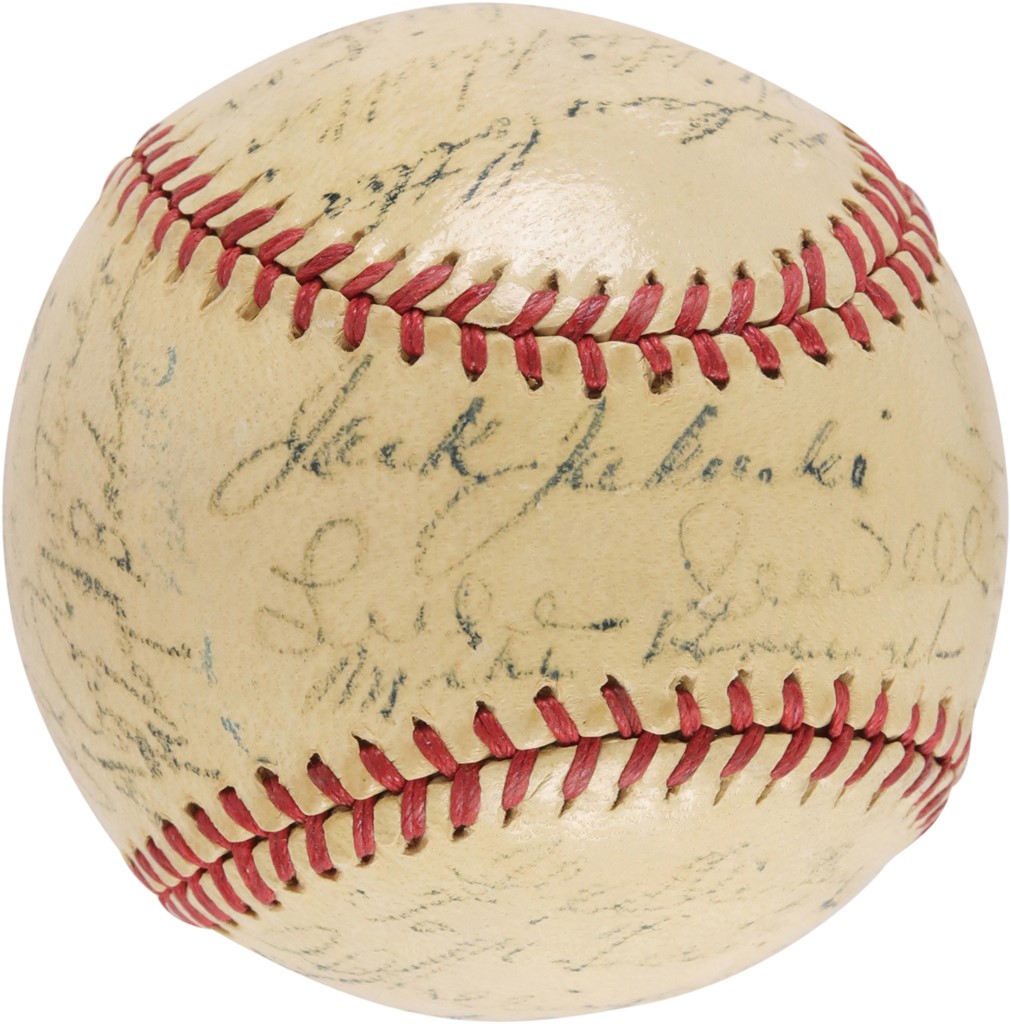 - 1944 AL Champions St. Louis Browns Team-Signed Baseball
