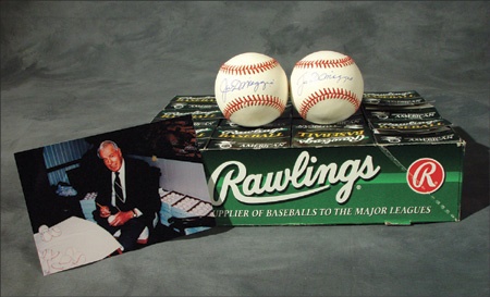 Joe DiMaggio Single Signed Baseballs (12)