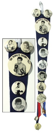 Muhammad Ali & Boxing - Boxing Greats Pin Collection (10) with Charm