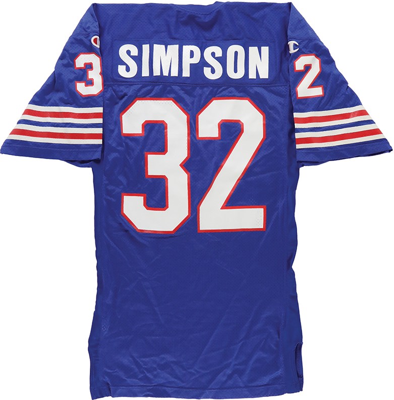 1994 O.J. Simpson Worn Buffalo Bills Draft Day Jersey