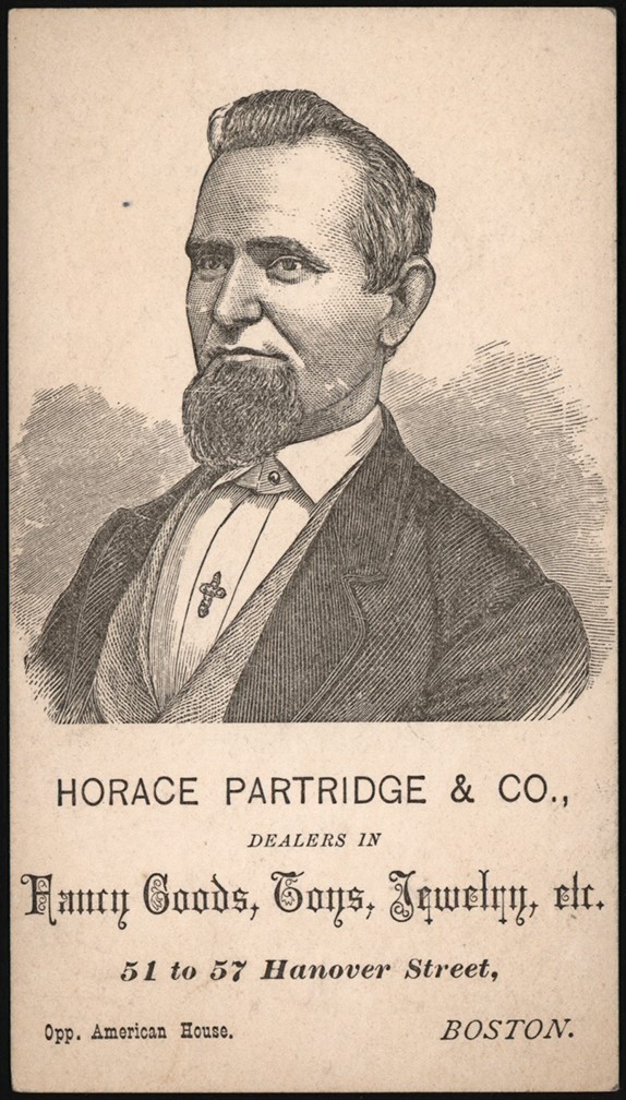 - Circa Late 1800s Horace Partridge & Co. Trade Card