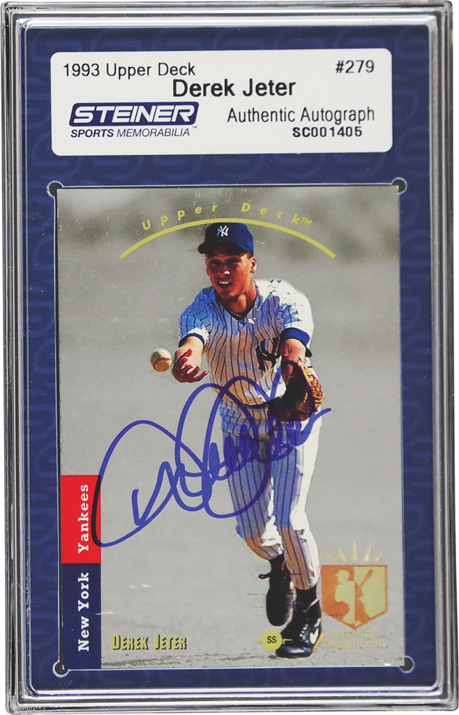 - 1993-2011 Derek Jeter Card Collection w/Printing Plates & Signed Rookie (6)