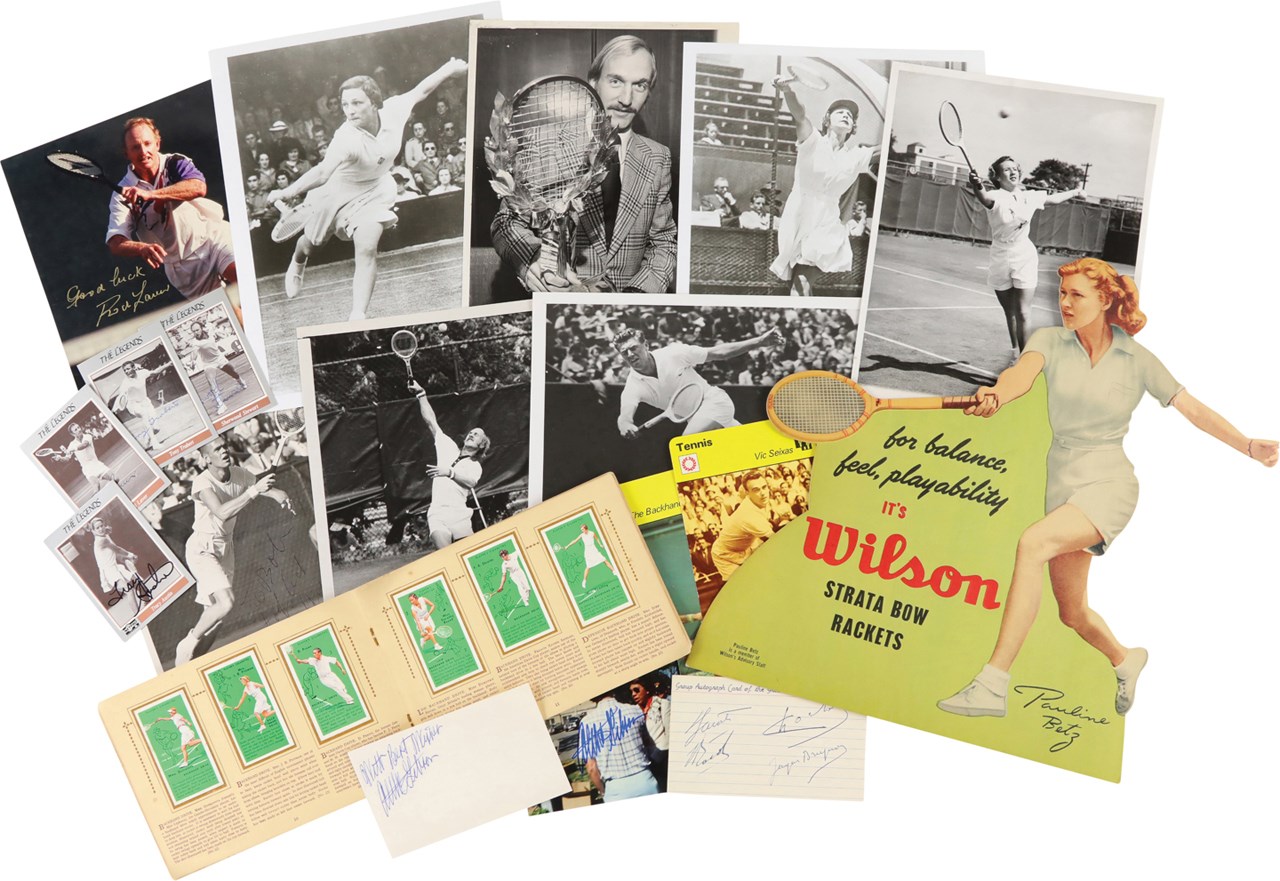 - Tennis Memorabilia Collection w/Numerous Signed Items