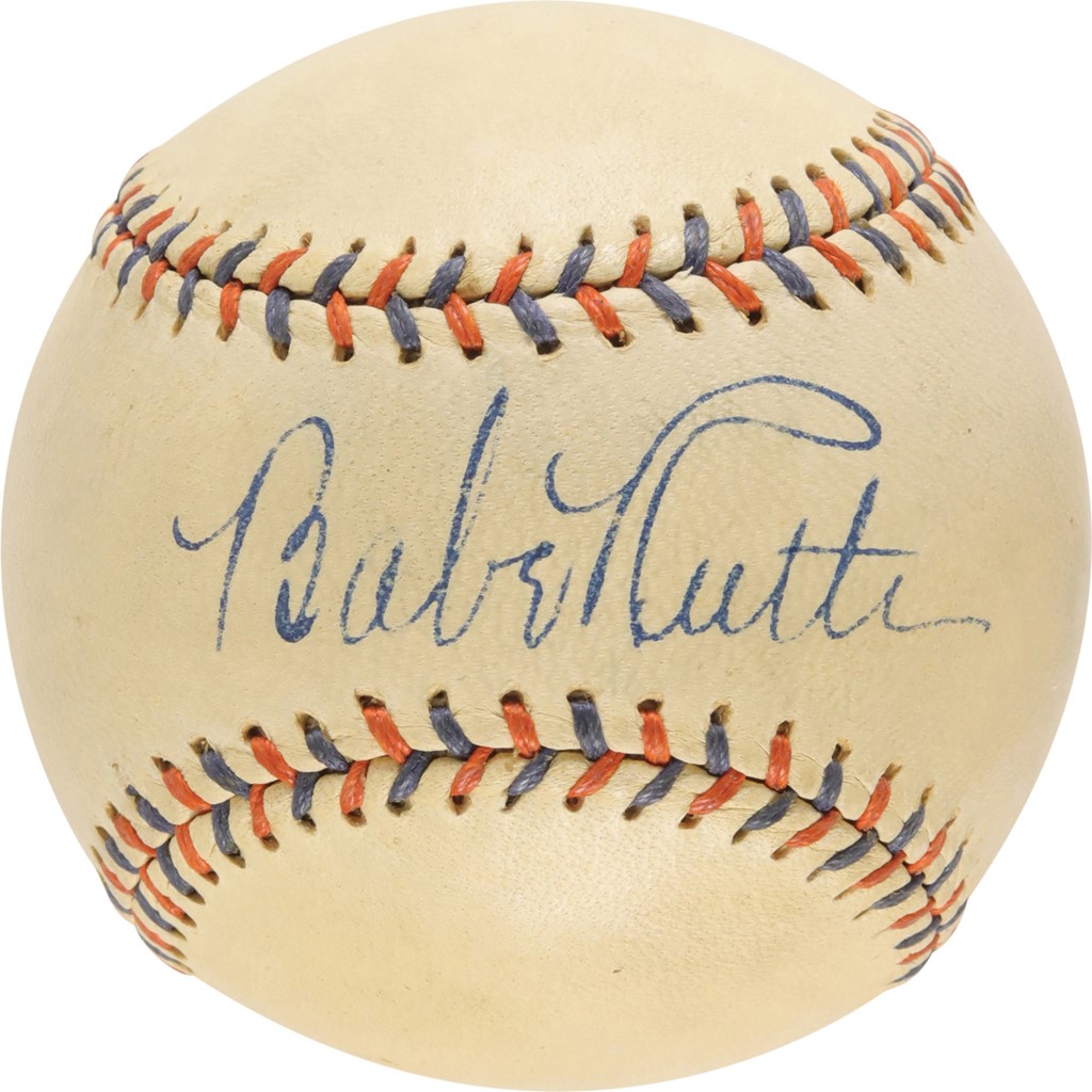 xceptional Babe Ruth Single-Signed Baseball (JSA)