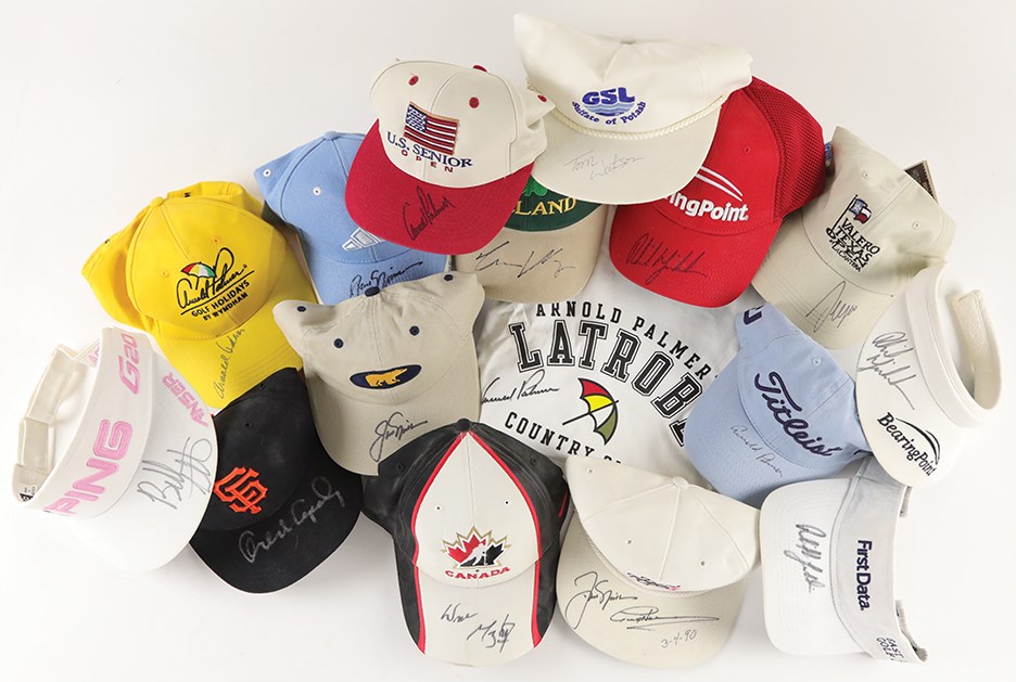 Multi-Sport Autograph Collection of Mostly Hats w/Legends (16)