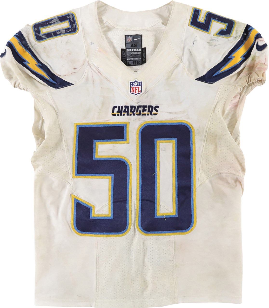 - 12/20/14 Manti Te'o San Diego Chargers Game Worn Jersey (MeiGray Photo-Matched)