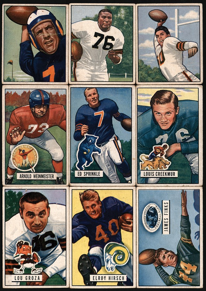 - 1950-1957 Topps & Bowman Football Collection (161) w/Otto Graham Rookie Card