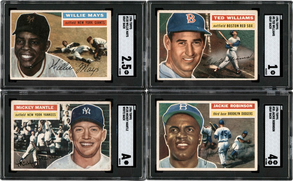 - 1956 Topps Baseball HOFers & Stars Collection (250+)