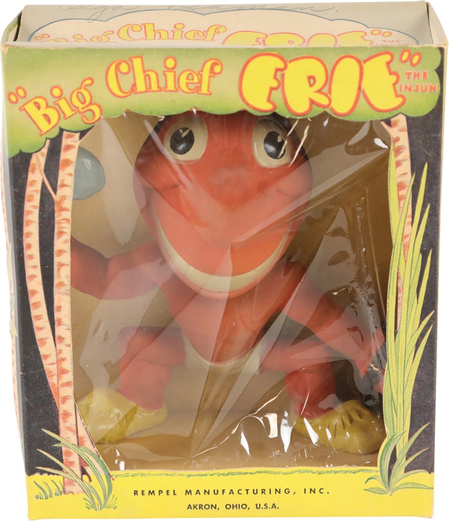 - Circa 1949 Cleveland Indians "Big Chief Erie" Rempel Doll in Original Box
