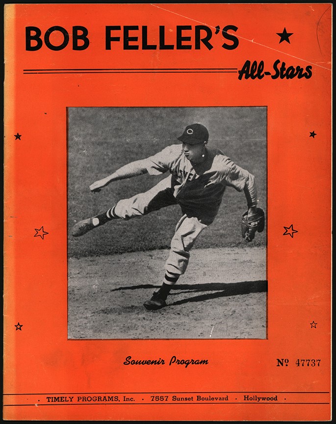 - 1947 Bob Feller's All Stars vs. Satchel Paige's All Stars Program