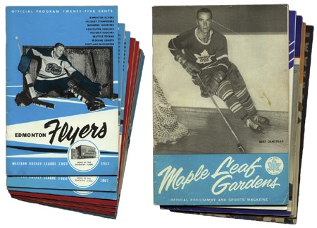 Hockey Memorabilia - Hockey Program Collection including 1934 All Star Game(17)