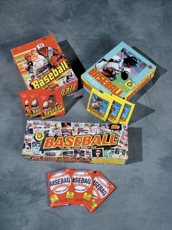 Unopened Wax Packs Boxes and Cases - Trio of 1970’s OPC Baseball Wax Boxes