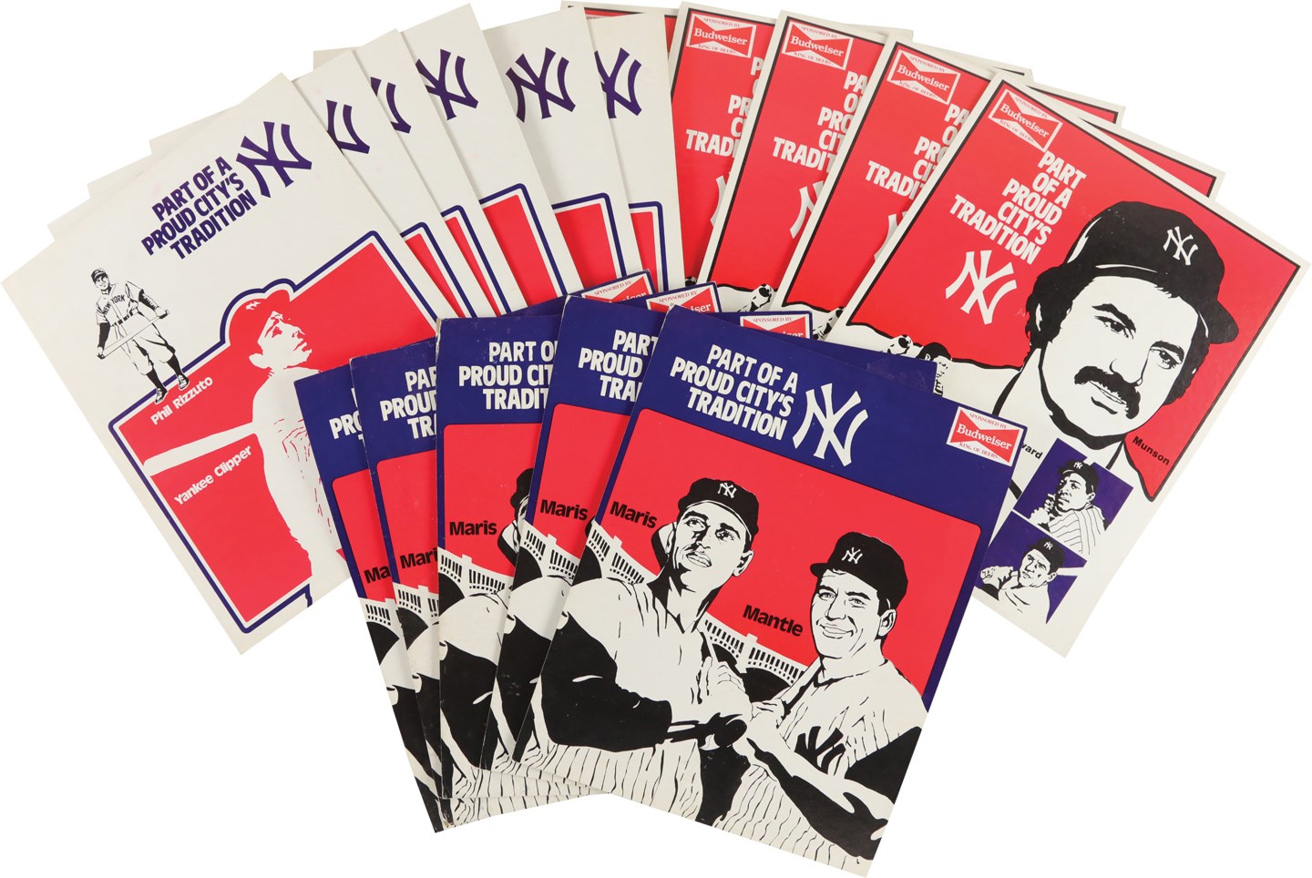 - 16 New York Yankees Budweiser Advertisement Signs (3 Variations)
