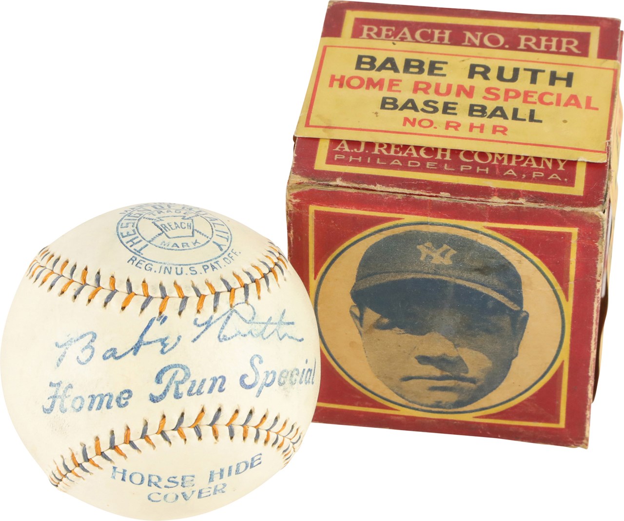 - Babe Ruth Home Run Special Baseball w/Original Box