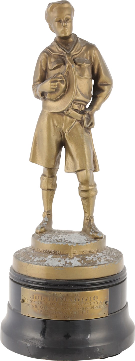 - 1949 Boy Scouts "Inspiration" Award Presented to Joe DiMaggio