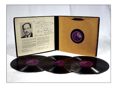 Historical - Langston Hughes Signed Record