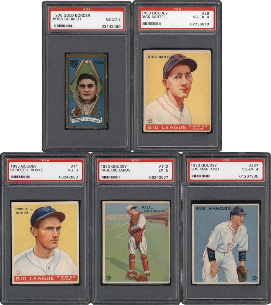 - 1911-1933 Pre-War Collection (8) w/ T205 & Goudey