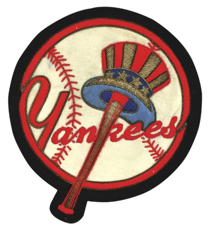 NY Yankees, Giants & Mets - 1950’s Yankees Jacket Patch From George Weiss Estate