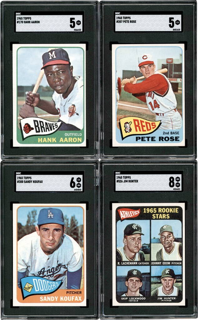 - 1965 Topps Baseball Near Complete Set (596/598) w/SGC