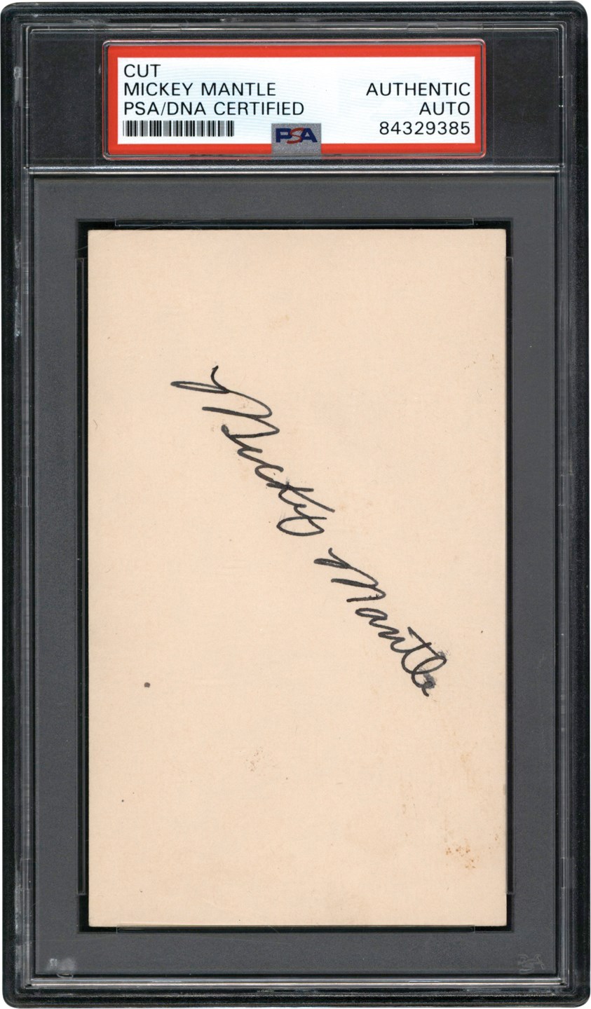 1955 Mickey Mantle Early Vintage Autograph (PSA)