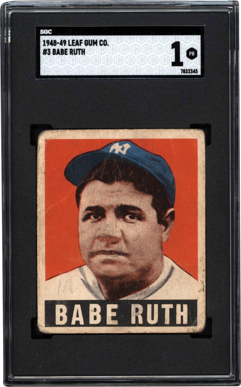 - 1948 Leaf  #3 Babe Ruth SGC PR 1