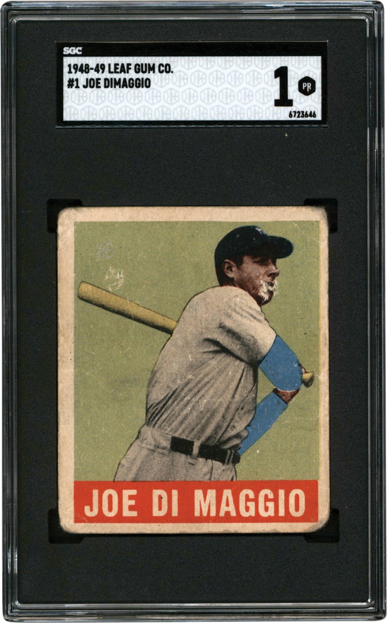 - 1948 Leaf   #1 Joe DiMaggio SGC PR 1