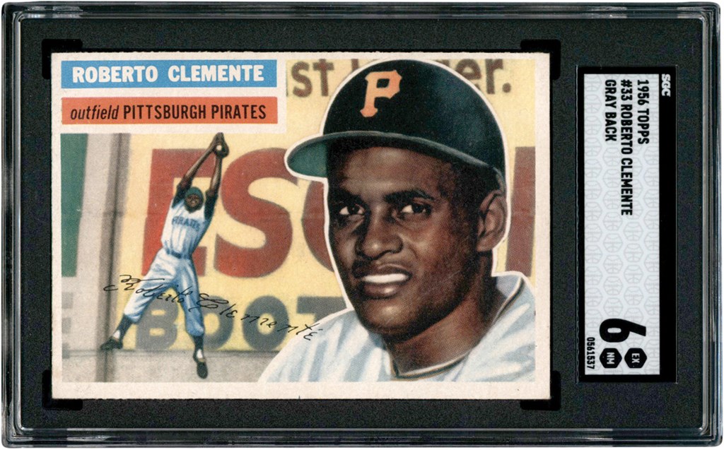 Baseball and Trading Cards - 1956 Topps #33 Roberto Clemente SGC EX-MT 6