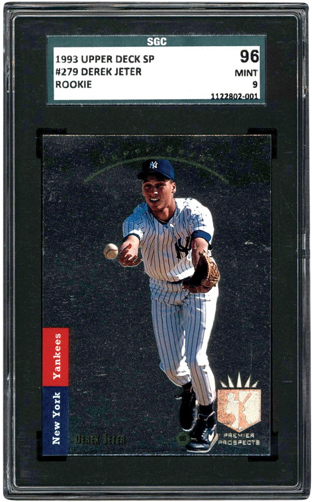 Modern Sports Cards - 1993 Upper Deck SP Baseball #279 Derek Jeter Rookie Card SGC MINT 9