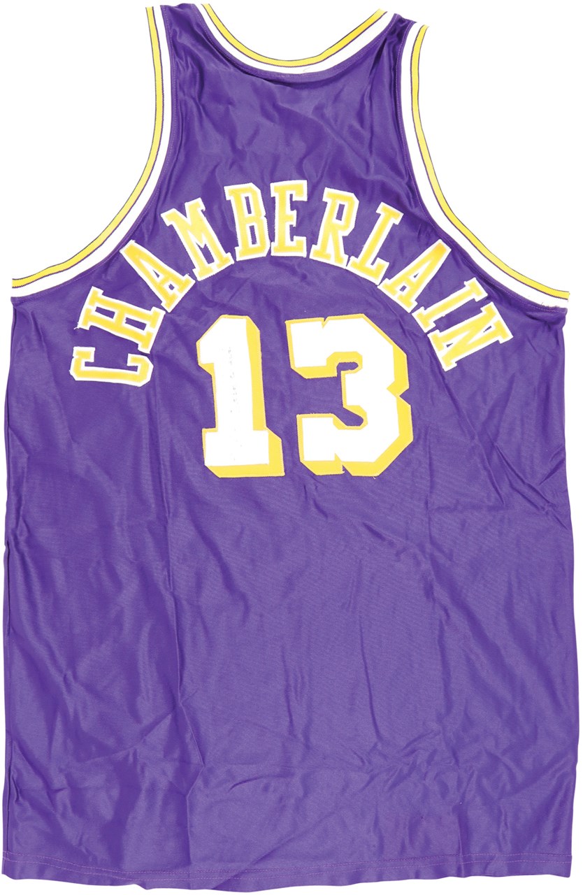 - Wilt Chamberlain Los Angeles Lakers Signed Jersey