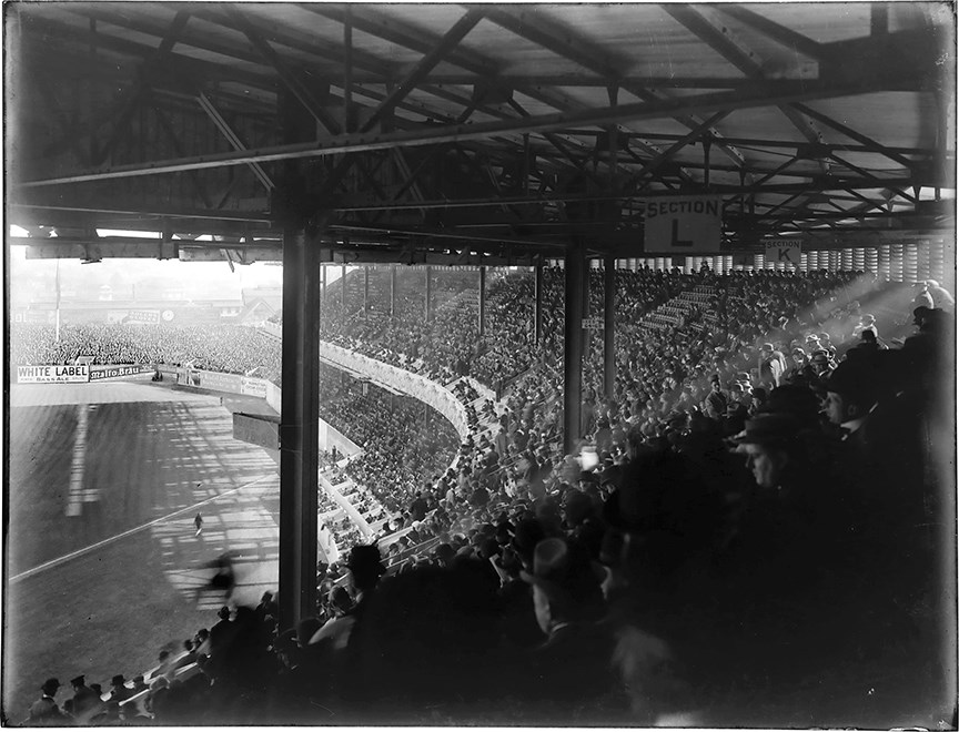 The Brown Brothers Photograph Collection - Polo Grounds Crowd Original Glass Plate Negative