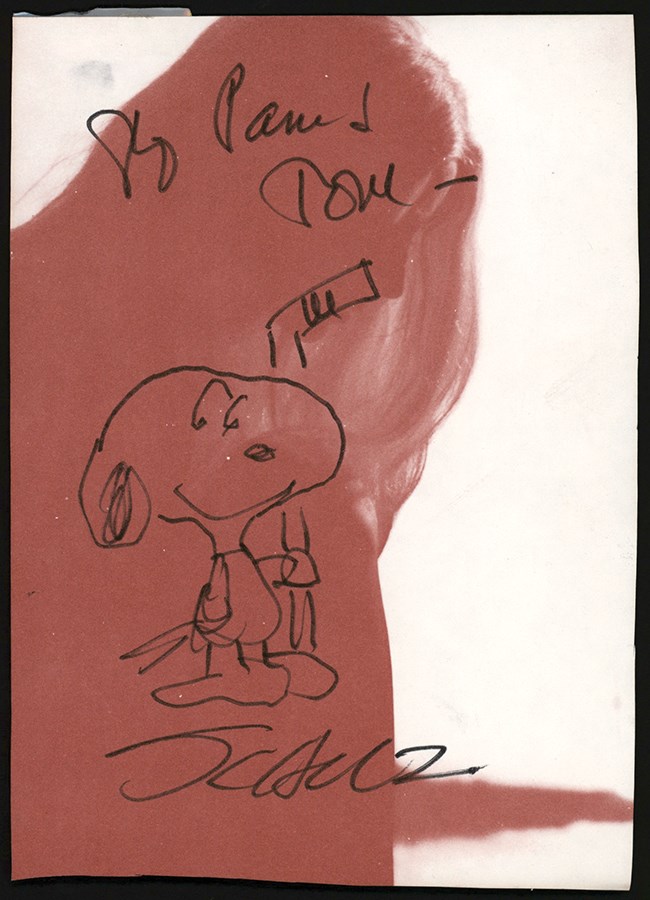 - Original Snoopy Hockey Drawing by Charles Schulz (PSA)