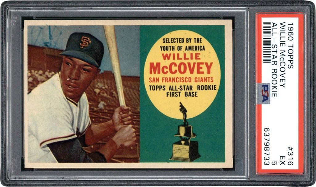 - 1960 Topps #316 Willie McCovey Rookie PSA EX 5