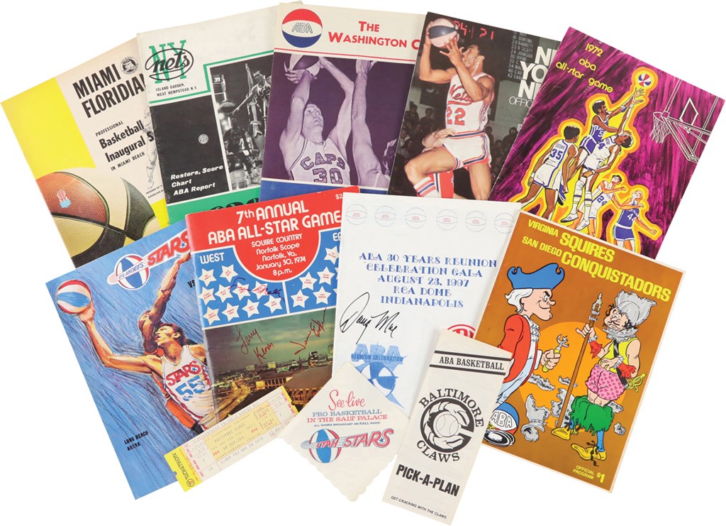 - 1960s &1970s ABA Program Collection (27) Including Postseason