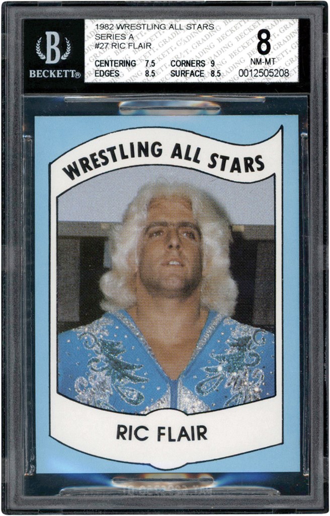 Baseball and Trading Cards - 1982 Wrestling All-Stars Series A #27 Ric Flair BGS NM-MT 8