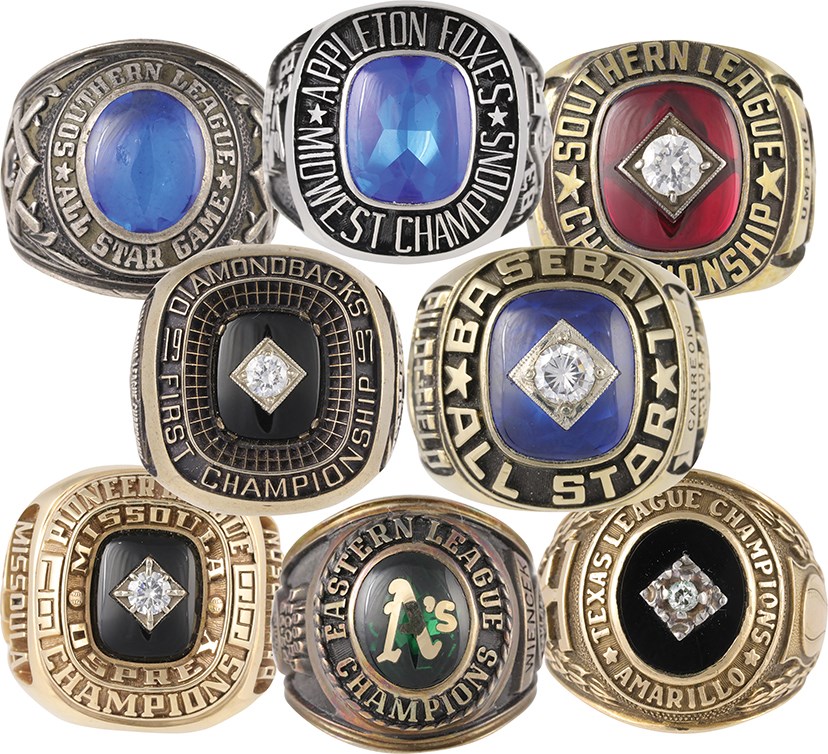 - 1961-1999 Minor League Baseball All-Star Game & Championship Ring Collection (8)