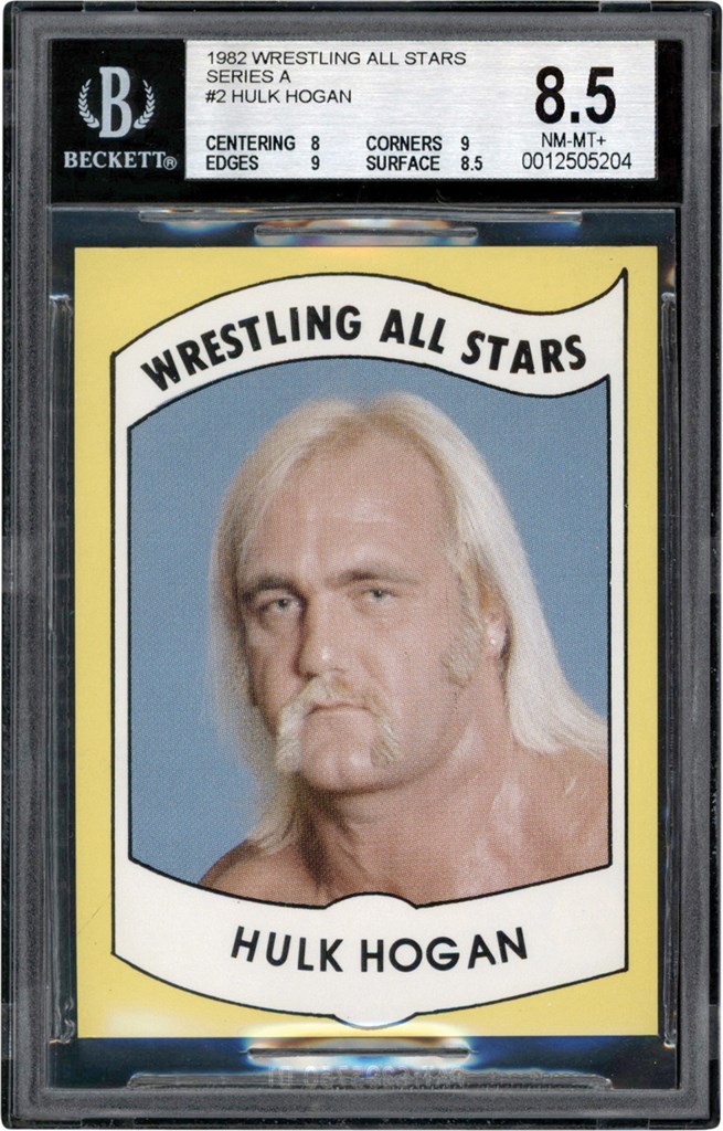 - 1982 Wrestling All-Stars Series A #2 Hulk Hogan BGS NM-MT+ 8.5