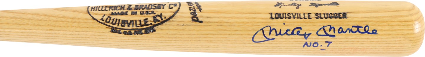 Mickey Mantle "No. 7" Signed Bat (UDA)