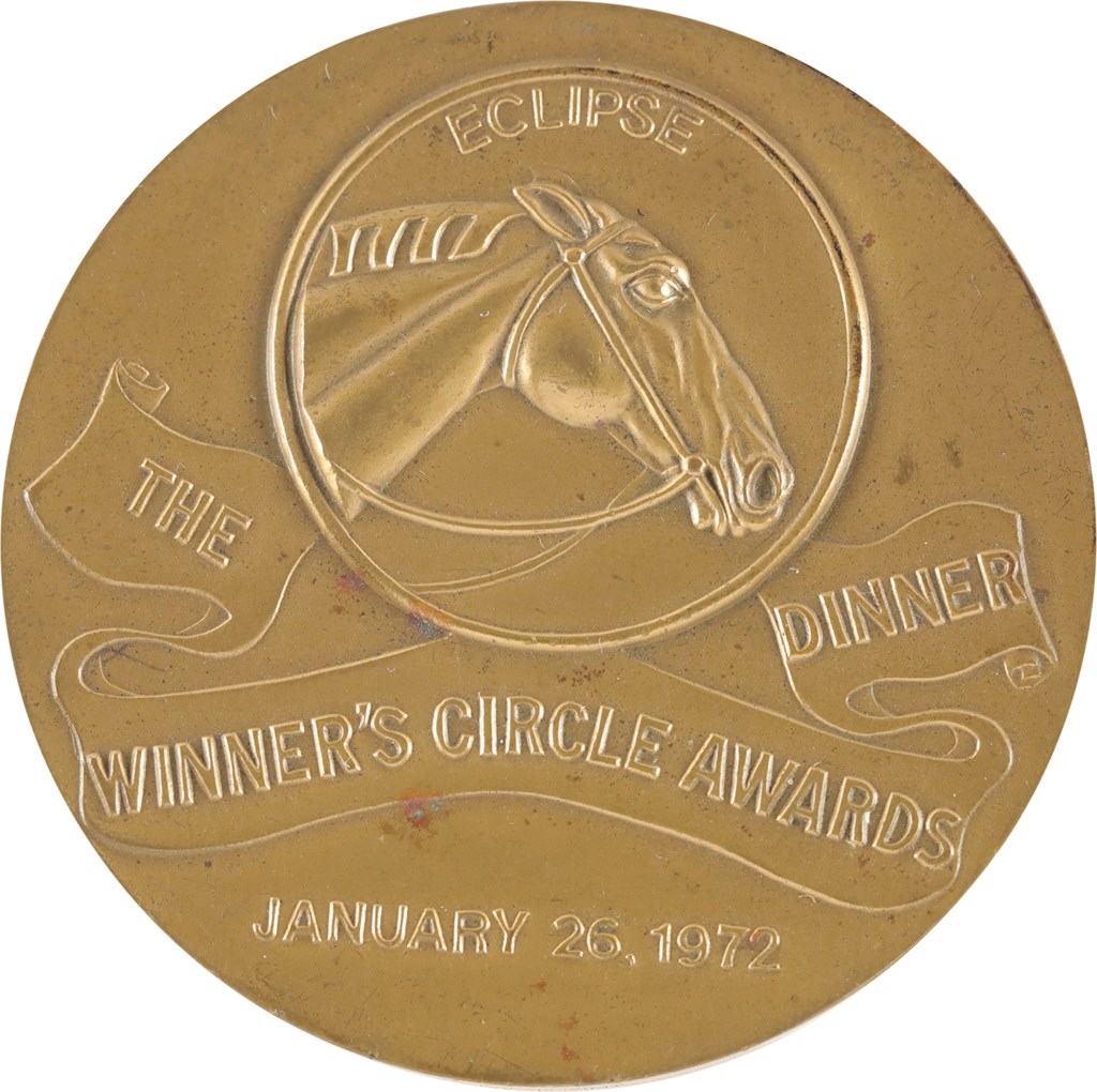 Horse Racing - 1972 Riva Ridge Inaugural Eclipse Award Ceremony Medalion