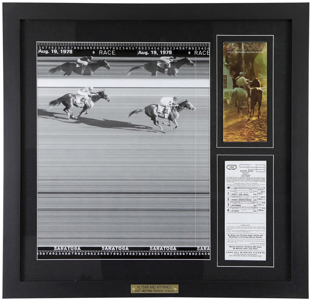 Horse Racing - Alydar/Affirmed - The Last Meeting, 1978 Travers Official Finish Line Photo