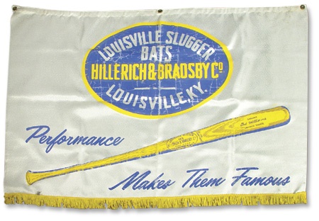 1950’s Ted Williams Hillerich & Bradsby Banner (30x44”)