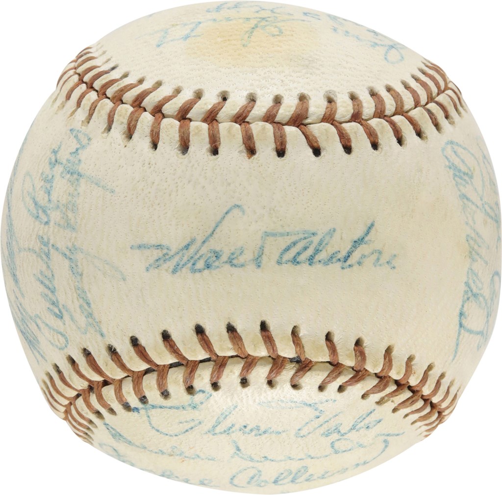 - 1957 Brooklyn Dodgers Team Signed Baseball (PSA)