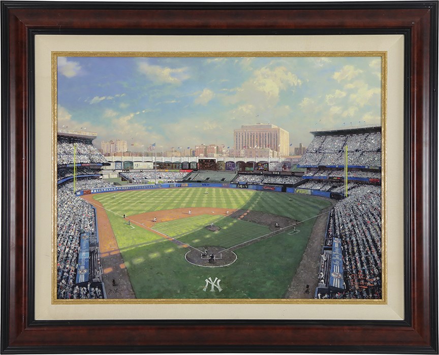 - Yankee Stadium Giclee on Canvas by Thomas Kinkade