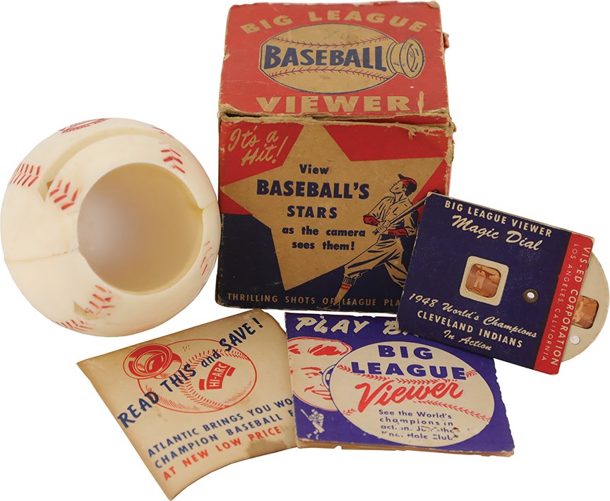 1949 Big League Baseball Viewer w/Satchel Paige Card