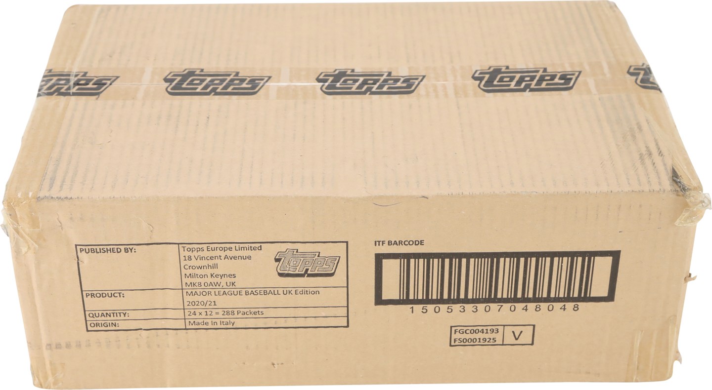 - Rare 2020-2021 Topps UK Baseball 12 Box Case