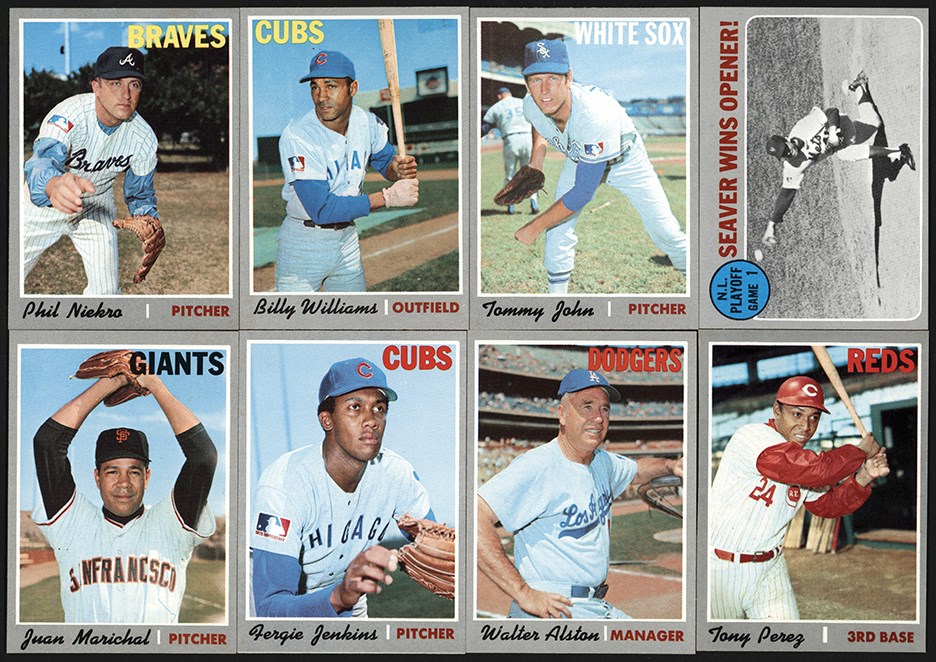 - 1970 Topps Baseball High Grade Hall of Famers & Stars Hoard (160)