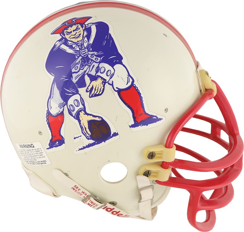 Football - Circa 1991-92 New England Patriots Game Worn Helmet