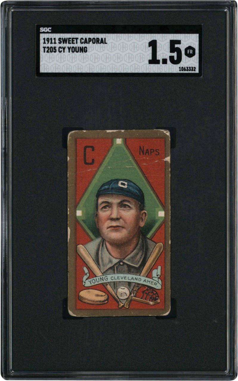 Baseball and Trading Cards - 1911 T205 Gold Border Cy Young  SGC FR 1.5