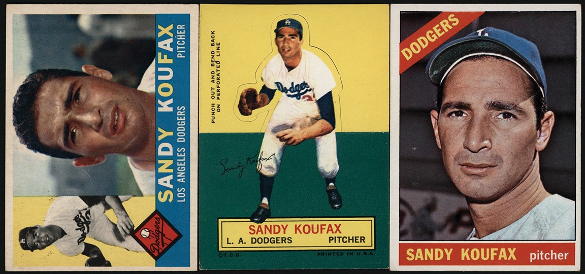 1939-1966 Dodgers Card Collection (59) w/Multiple Sandy Koufax