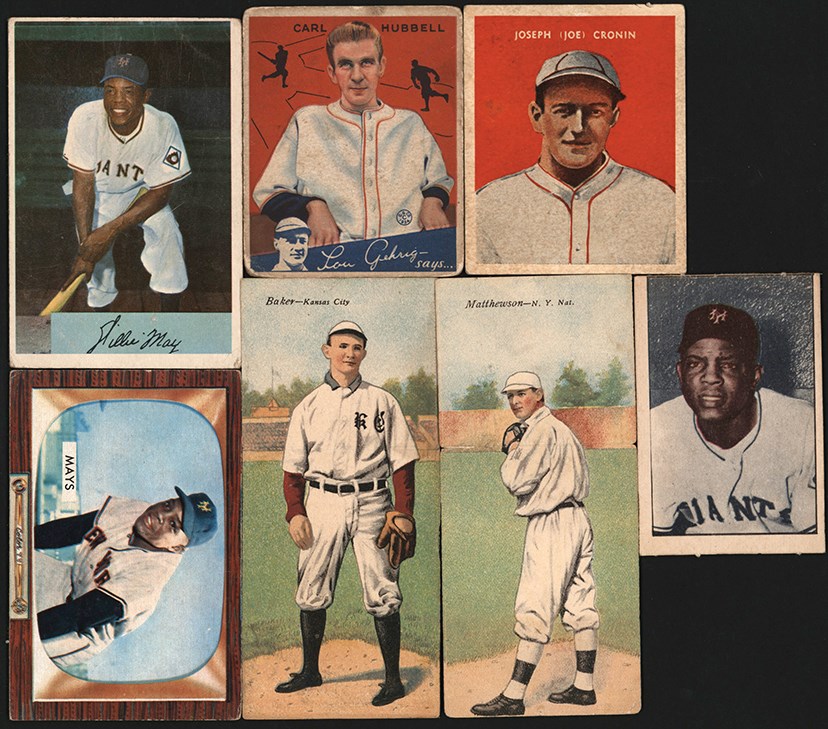 - 1911-1964 Hall of Fame Collection (21) w/1952 Berk Ross Willie Mays